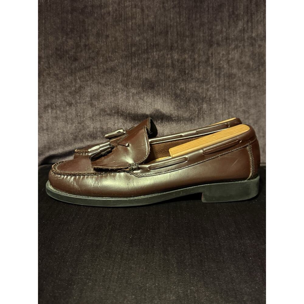 GH Bass Weejuns Marietta II Burgundy Leather Kiltie Tassel Loafers Women’s 10M